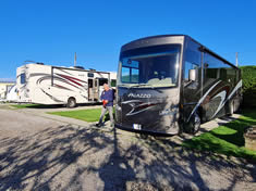 Room for RVs at looe Country Park