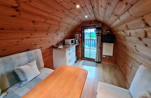 Glamping - camp in comfort in one of our camping pods