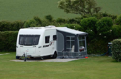 Spacious touring pitches